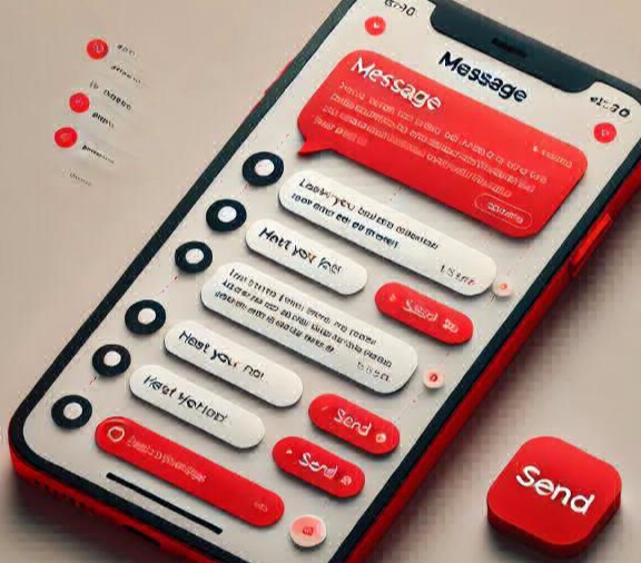 Private message interface on mobile