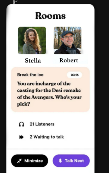 Stay on the platform during early conversations